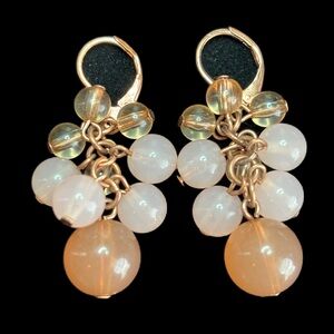 NWOT Premier Designs Pink Grape Cluster Earrings